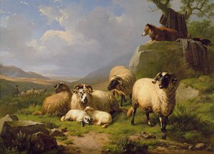 Moutons dans un Paysage, 1863